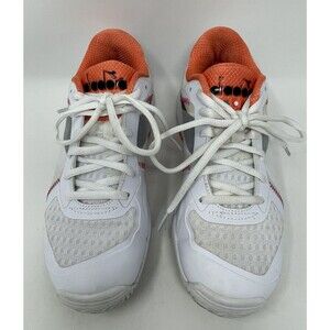 Diadora Trofeo Pickleball Shoes Women’s Size 6.5 White/Orange